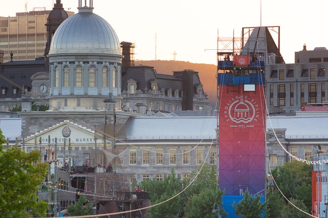 Montreal Zipline Adventure - The 1,200-foot ride across Bonsecours Basin