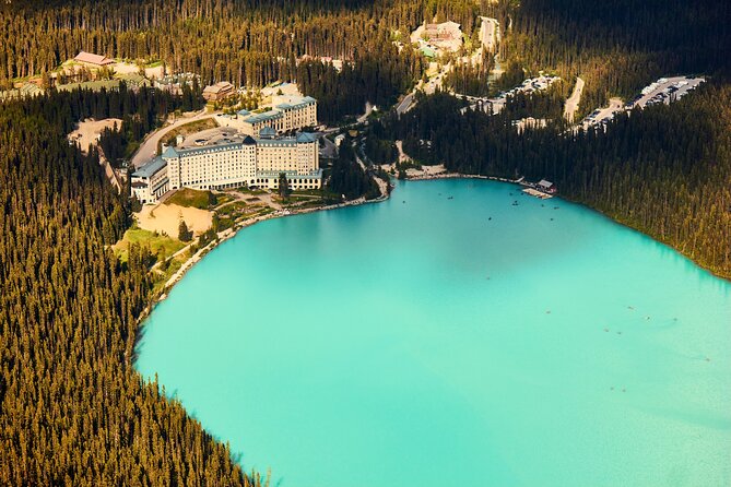 Moraine Lake and Lake Louise Tour from Calgary - Canmore - Banff - Bow Falls and Surprise Corner finish the Banff section