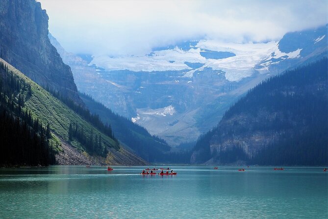 Moraine Lake, Lake Louise Johnston Canyon Banff National Park - Winter route: Lake Louise, Johnston Canyon, Bow Falls, and Surprise Corner