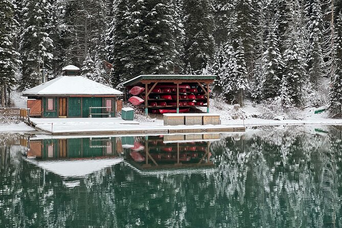 Moraine Lake, Louise Emerald Lake, and Peyto Lake all in day tour - Lake Louise gets the longest look