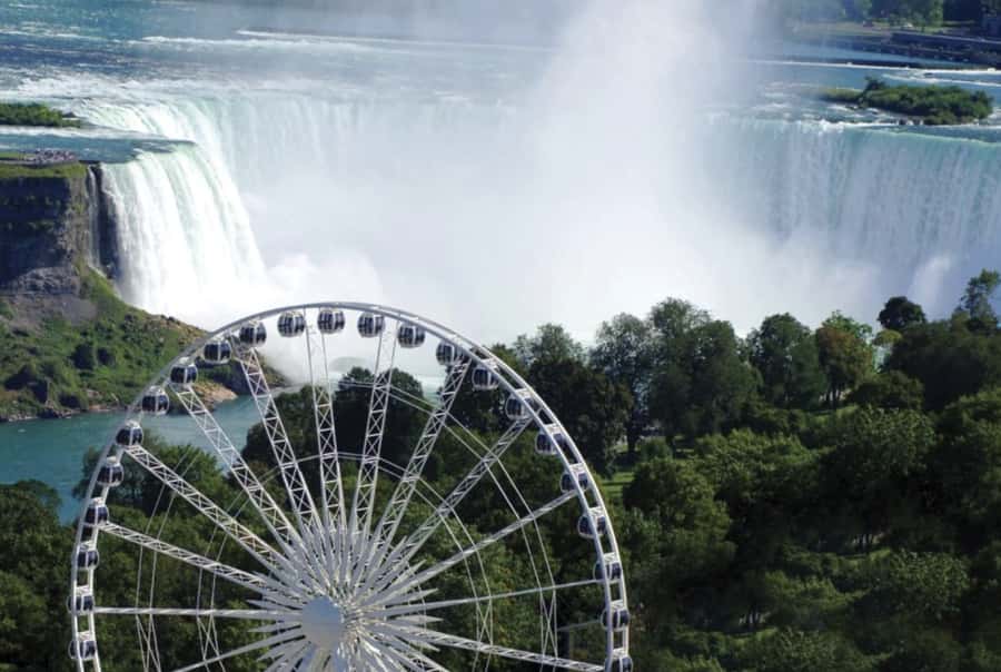 Niagara Adventure Theater & SkyWheel Combo - Riding the SkyWheel 175 feet over Clifton Hill