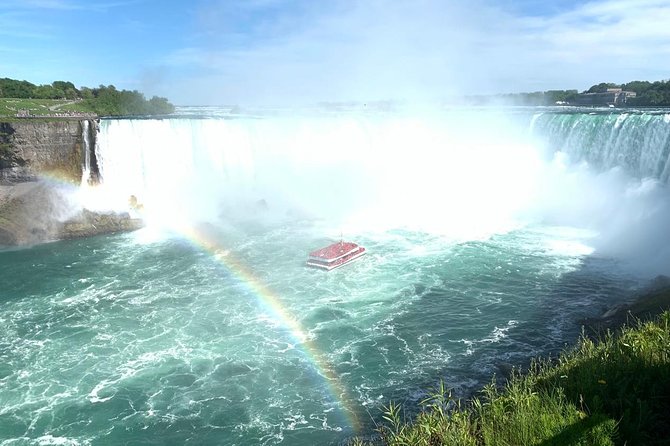 Niagara Falls Canada Day + Night Small Group Tour w/Falls Dinner - Journey Behind the Falls lets you hear the water