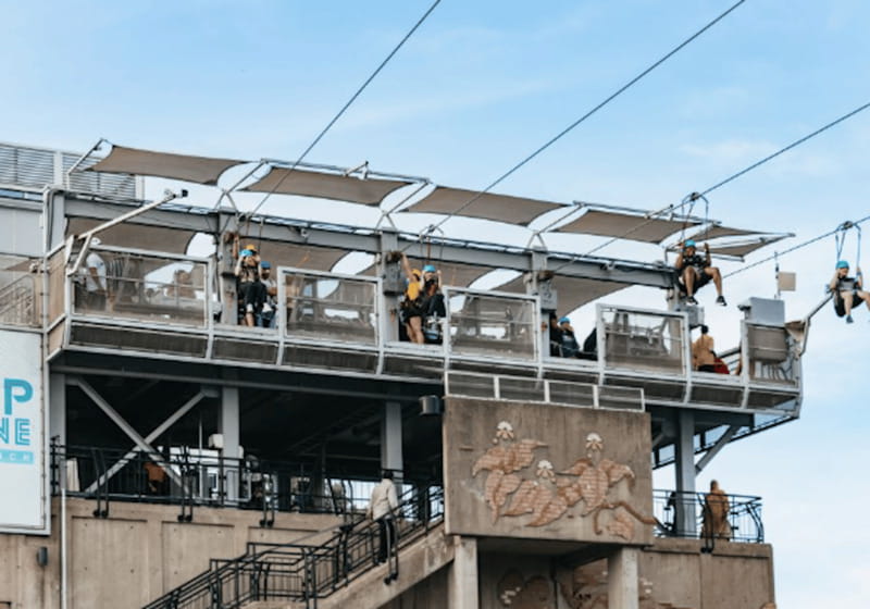 Niagara Falls, Canada: Early Bird Zip Line to The Falls - Harness, helmet, and safety briefing