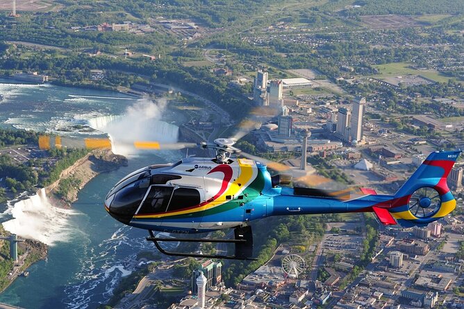 Niagara Falls Canada Helicopter Tour - The American and Bridal Veil Falls from above