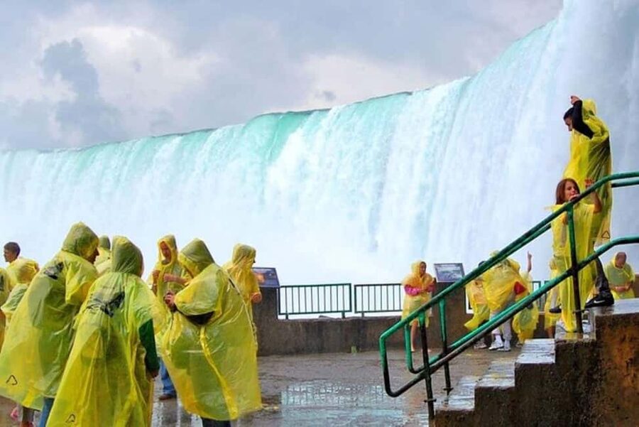 Niagara Falls Day Tour with Boat Ride & Journey Behind Falls - Two close-up views of Niagara Falls
