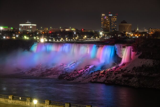 Niagara Falls Evening Tour with Boat, Journey, Dinner & Fireworks - Lights, color, and the fireworks question