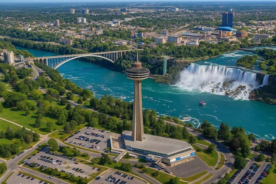 Niagara Falls, ON: Guided Tour with Boat, Skylon & Journey - Going behind the falls at Journey Behind the Falls