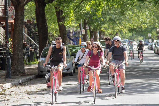 Non Touristy Pink Bike Tour by Spade & Palacio - Quartier des Spectacles and the Jazz Festival