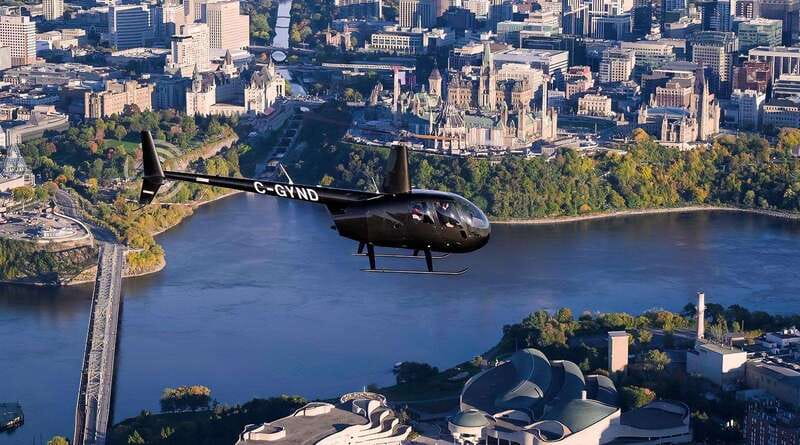 Ottawa: Helicopter Ride with Live Commentary - Chelsea and Gatineau Park from the helicopter