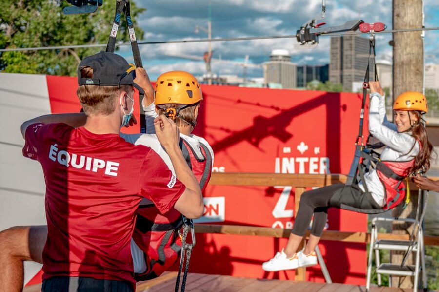 Ottawa: River Zipline Adventure - The nine-floor climb comes before the flight