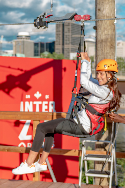 Ottawa: River Zipline Adventure - The flight from Ontario to Quebec