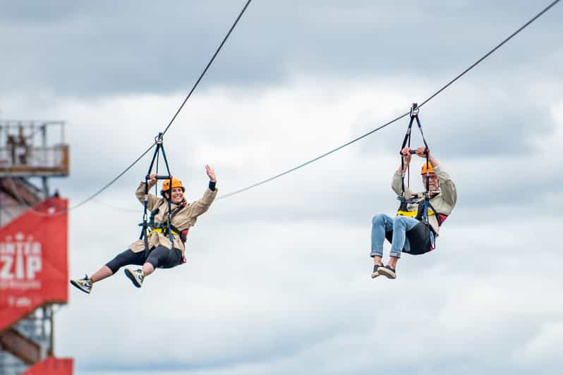 Ottawa: River Zipline Adventure - Check-in at Zibi and the walk to the tower