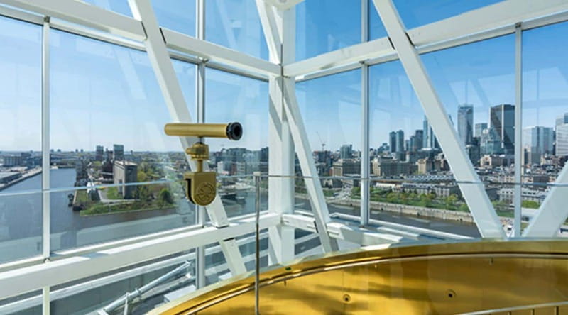 Port of Montreal Glass Tower Entry - Augmented reality inside the tower