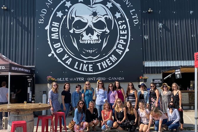 Private:Brewery, Winery, and Cider & Spirit Tastings Tour in SW Ontario - Bad Apple Brewing brings beer into the mix