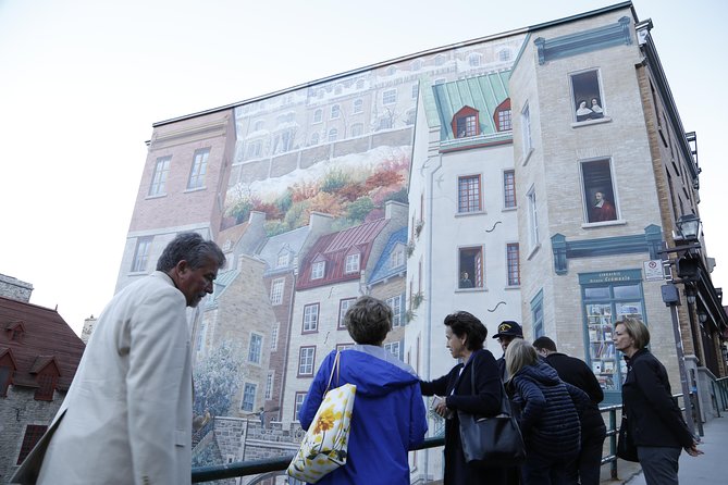 Private Walking Tour of Old Quebec with Funicular - The Quebec City Mural, gates, walls, and Old Port