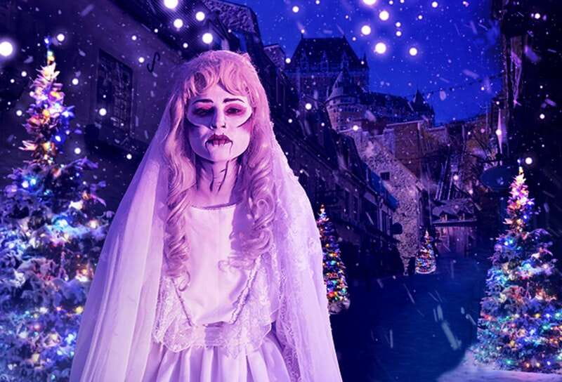 Quebec: Christmas Interactive Walking Tour of New France - Meeting the stories at La Fresque des Québécois