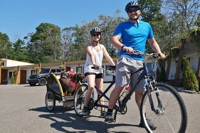 Quebec City - Tandem Bike Rental on Ile d'Orléans - The first 15 minutes: briefing and tandem practice