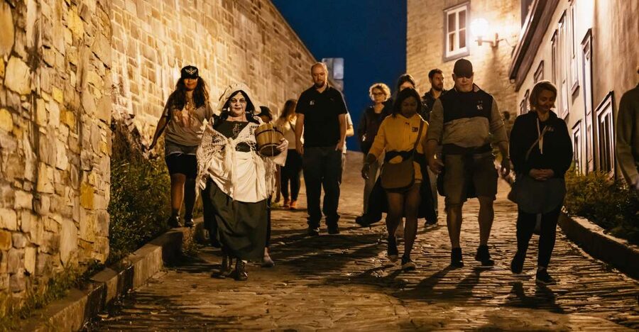 Quebec Interactive Street Theatre: "Crimes in New France" - Walking through Old Quebec after dark