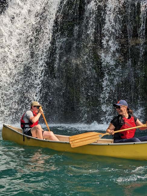 Revelstoke: Guided Canoe Tour with Snacks - Waterfalls add a welcome bonus