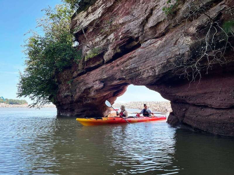 Saint John: Guided Kayaking Tour of St. Martins Sea Caves - Reaching the open Bay of Fundy