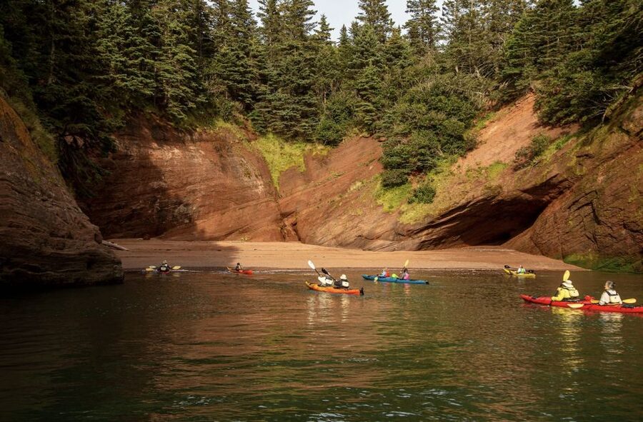 Saint John: Guided Kayaking Tour of St. Martins Sea Caves - A guide-led experience that works for beginners