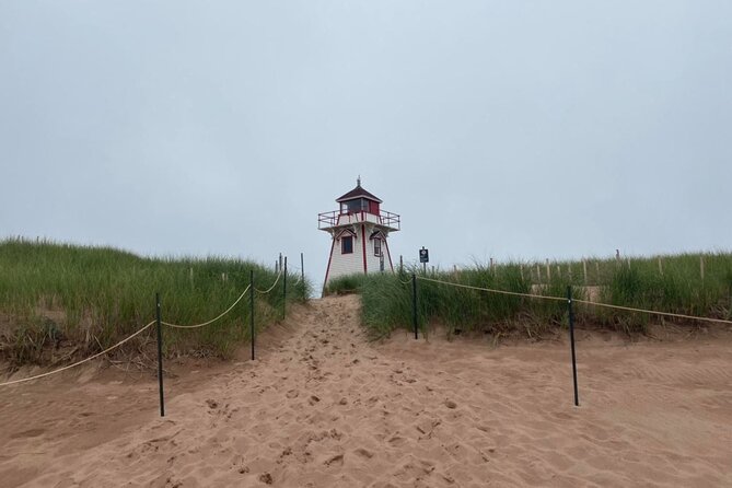 Self Guided Audio Driving Tour of the North Shore of PEI - Cavendish Cliffs and the view toward Cavendish Beach