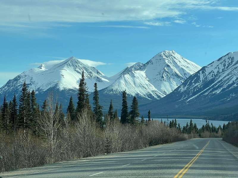 Skagway: Yukon Dog Mushing & Sightseeing Tour - Bridal Veil Falls and the first photo stops