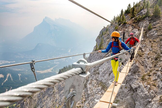 Small-Group Guided Via Ferrata Climbing with Banff's Best Views - Riding the chairlift to the climbing start