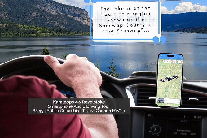 Smartphone Audio Driving Tour between Kamloops & Revelstoke - How the phone-based format works