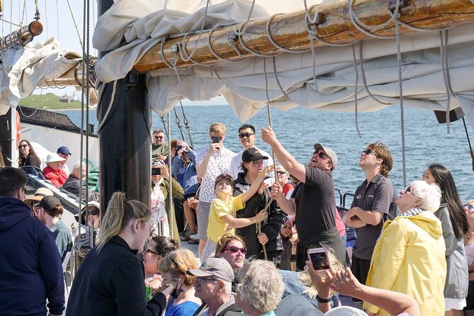 Tall Ship Silva Sailing Cruise Ft. a Live Musician - Cable Wharf, the boardwalk, and Halifax from offshore