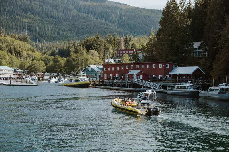 Telegraph Cove: 3-Hour Whale Watching Tour in a Zodiac Boat - Leaving Telegraph Cove by Zodiac