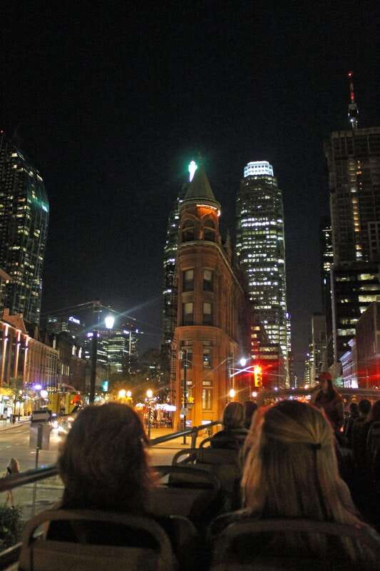 Toronto: Night Sightseeing Tour on a Double-Decker Bus - The Financial District after sunset