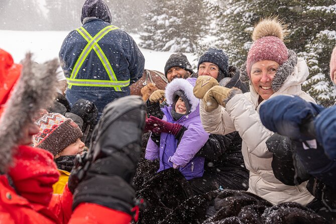Tremblant Sleighride - The hot chocolate stop makes the cold manageable