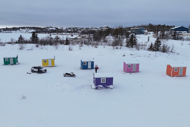 Ultimate Ice Fishing with Lunch - A warm way to meet Great Slave Lake