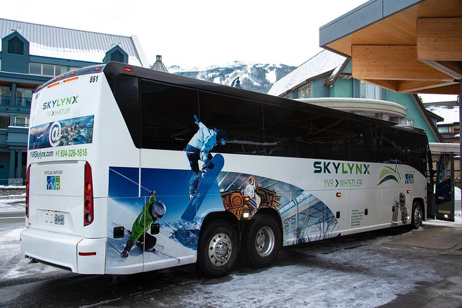 Vancouver City Centre to-or-from Whistler or Squamish (One-way) - Wi-Fi, luggage, skis, and bicycles