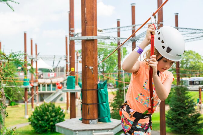 Whirlpool Adventure Course - Classic Course - The upper level reaches 40 feet