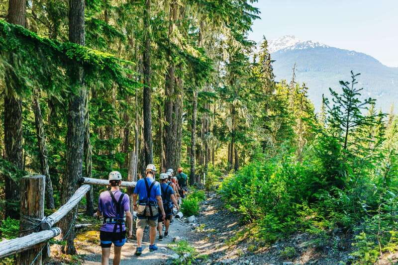 Whistler: Ziplining Experience - Riding the gondola to Whistler Mountain