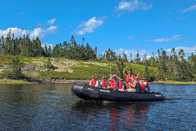 Zodiac Coastal Tour with Naturalist Guide: Lunenburg - Leaving Lunenburg behind by military-grade Zodiac